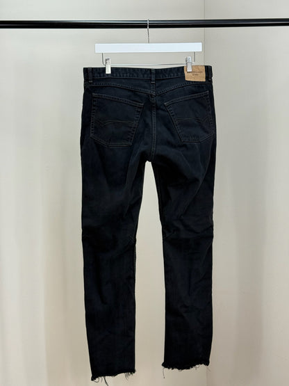Balenciaga Black logo on back black jeans - 34