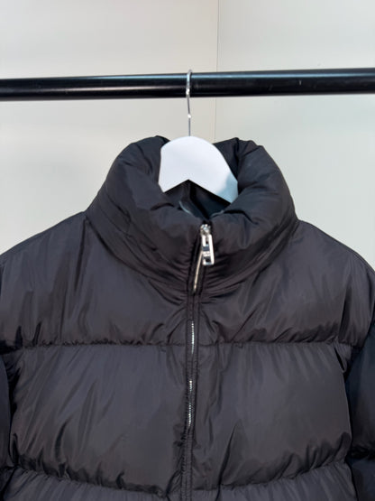 Prada Black Re-Nylon Belt Bag Padded Coat - 40/M