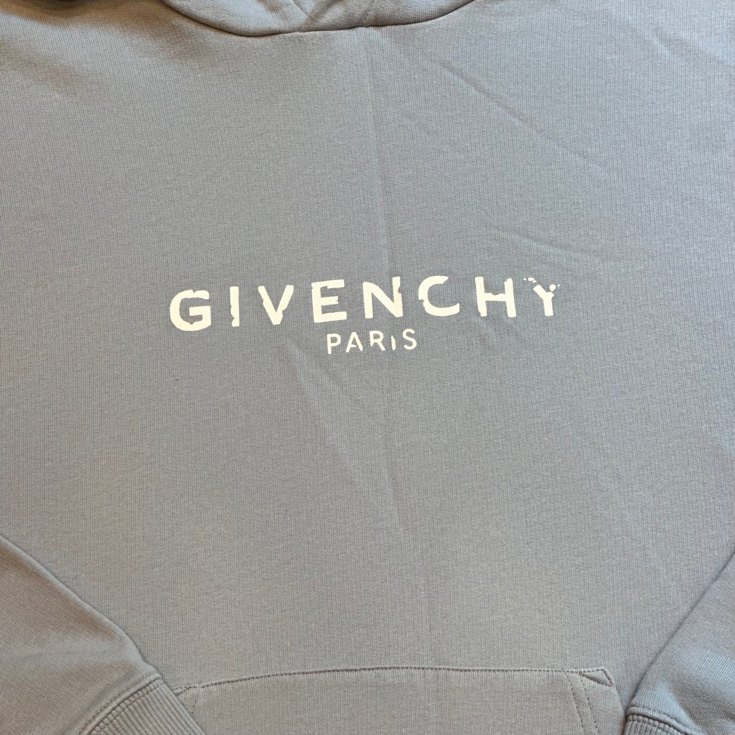 Givenchy Blue & White Distressed Jumper - XS