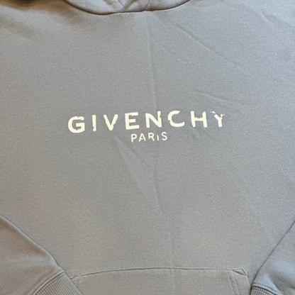 Givenchy Blue & White Distressed Jumper - XS