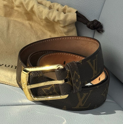 Louis Vuitton Women’s brown monogram belt- 80| 32 UK 6