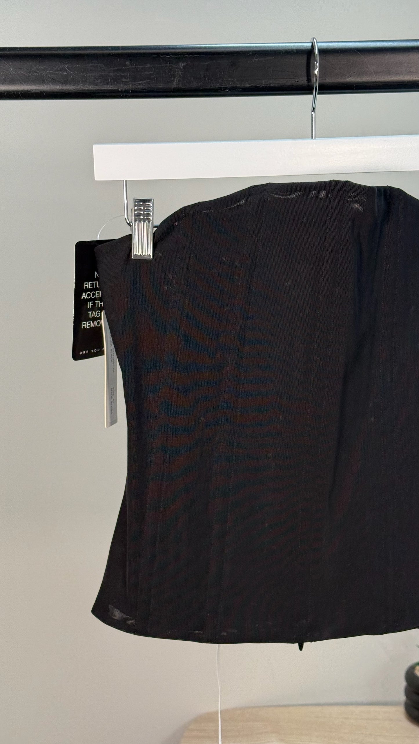 Are You Am I Sunniva Black Corset New In Tags - UK 10