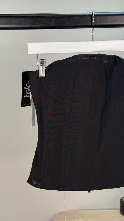 Are You Am I Sunniva Black Corset New In Tags - UK 10