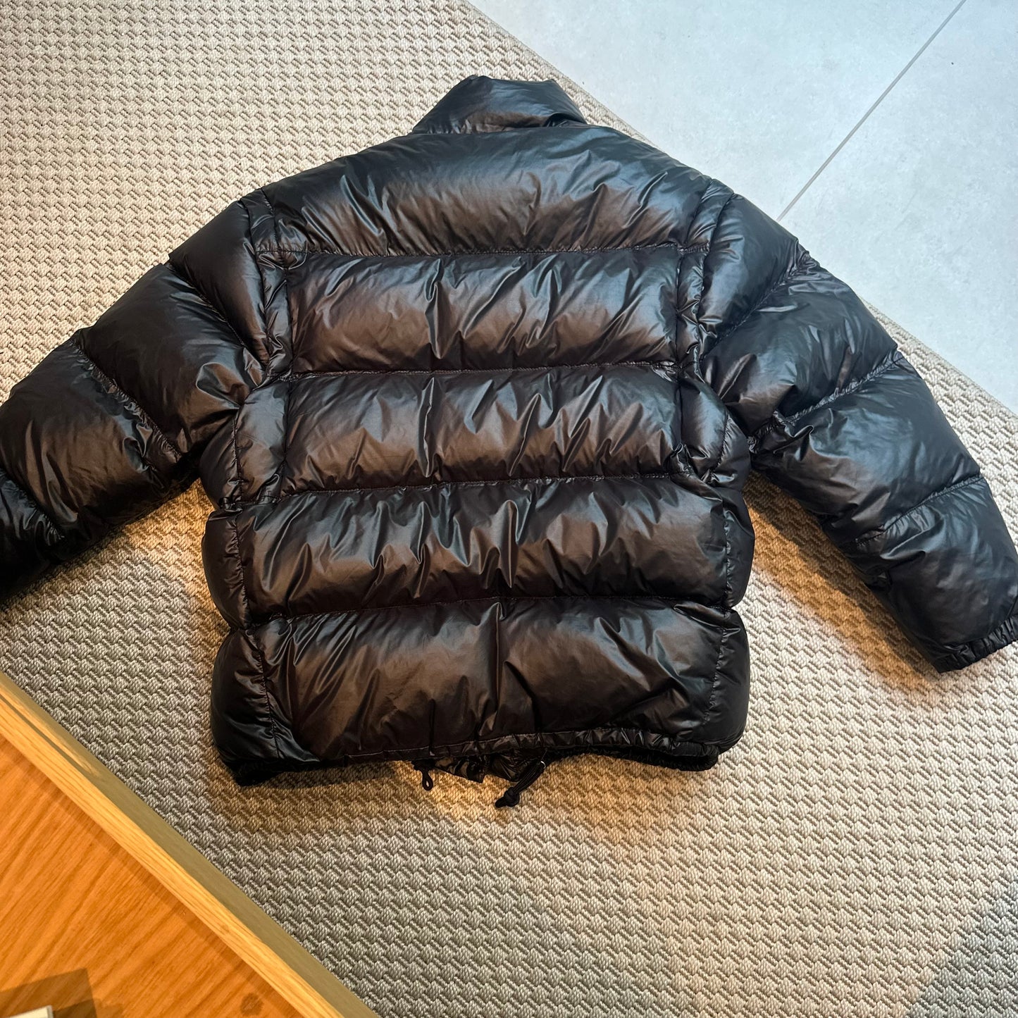 Prada  black re-nylon puffa coat - Small