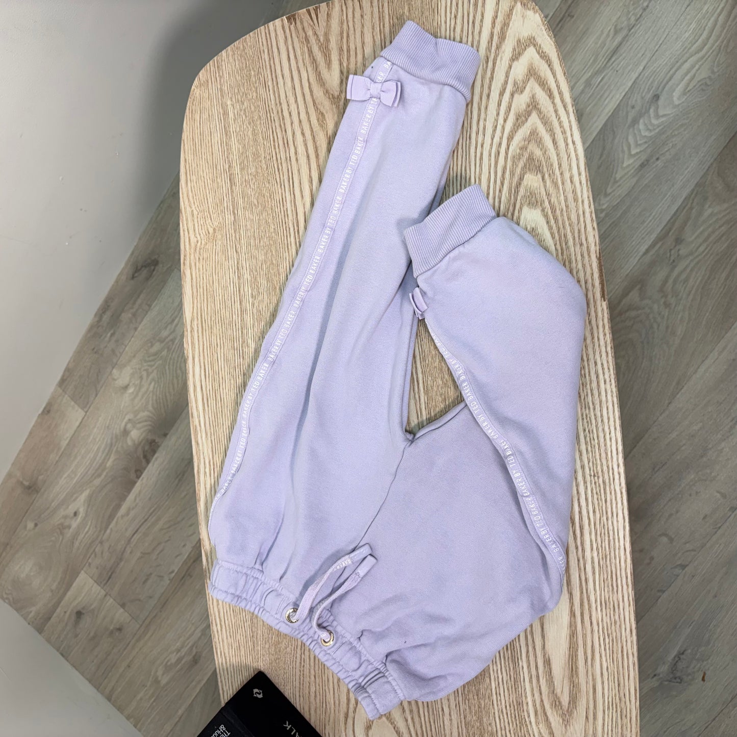 Kids Ted Baker Purple Silver Logo Bow Shoulder Tracksuit – Age 3-4