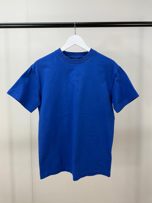 Louis Vuitton Blue LV Embossed Logo on Back T-Shirt - XS