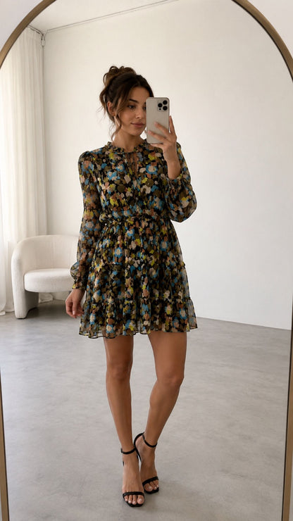 Ted Baker Floral Multicolour Print Dress, Brand New In Tags – UK 10