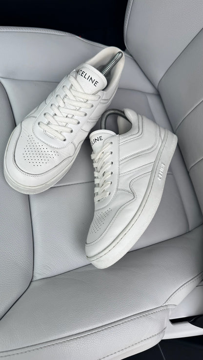 Celine White low lace CT-04 trainer - UK 4