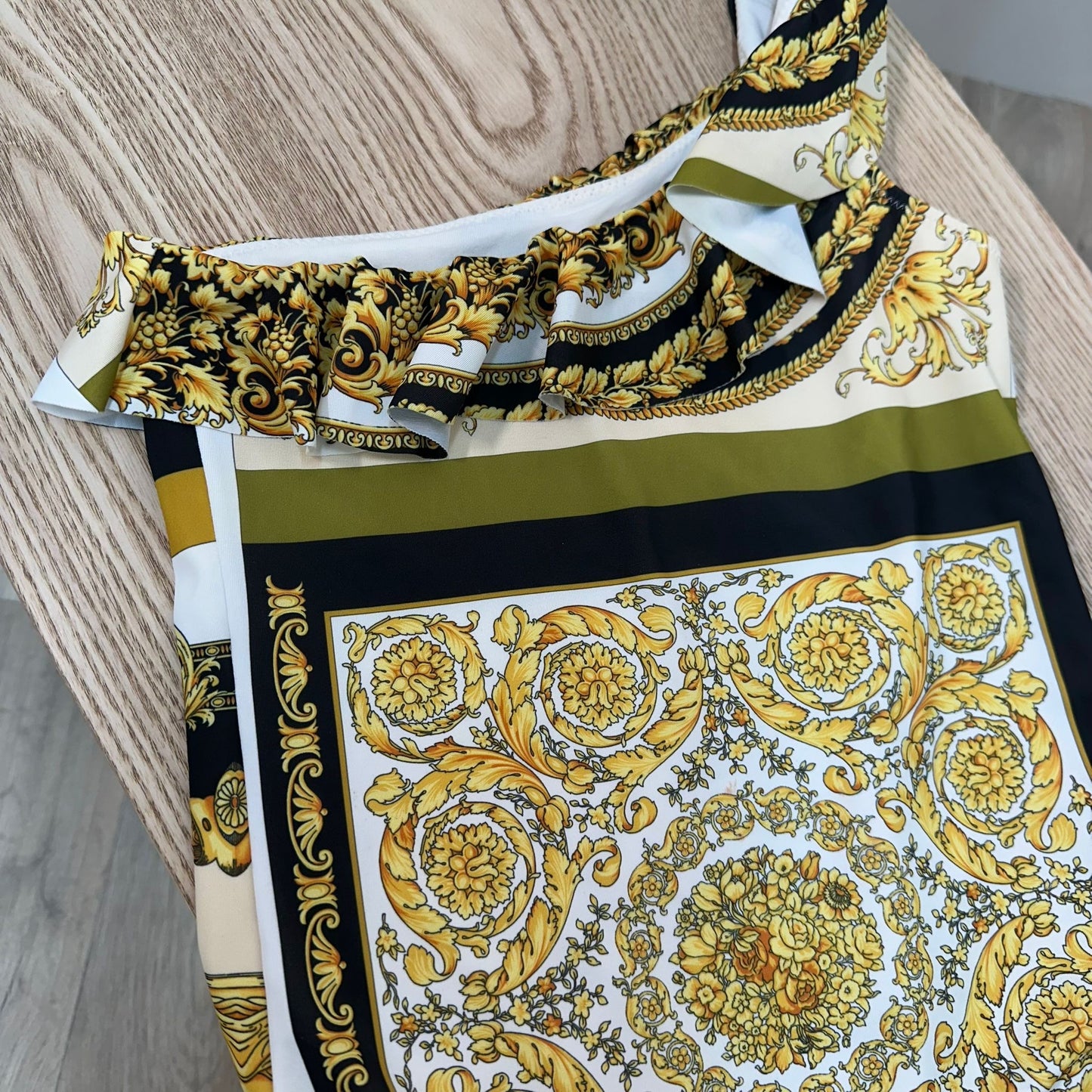 Kids Versace White Gold Swimsuit – Age 14