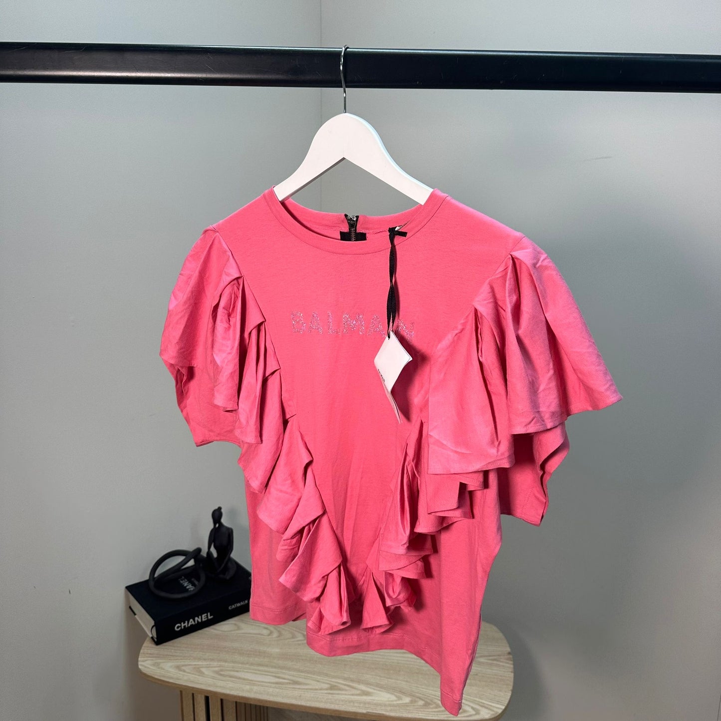 Kids Balmain Pink Frill T-Shirt – New In Tags Age 12