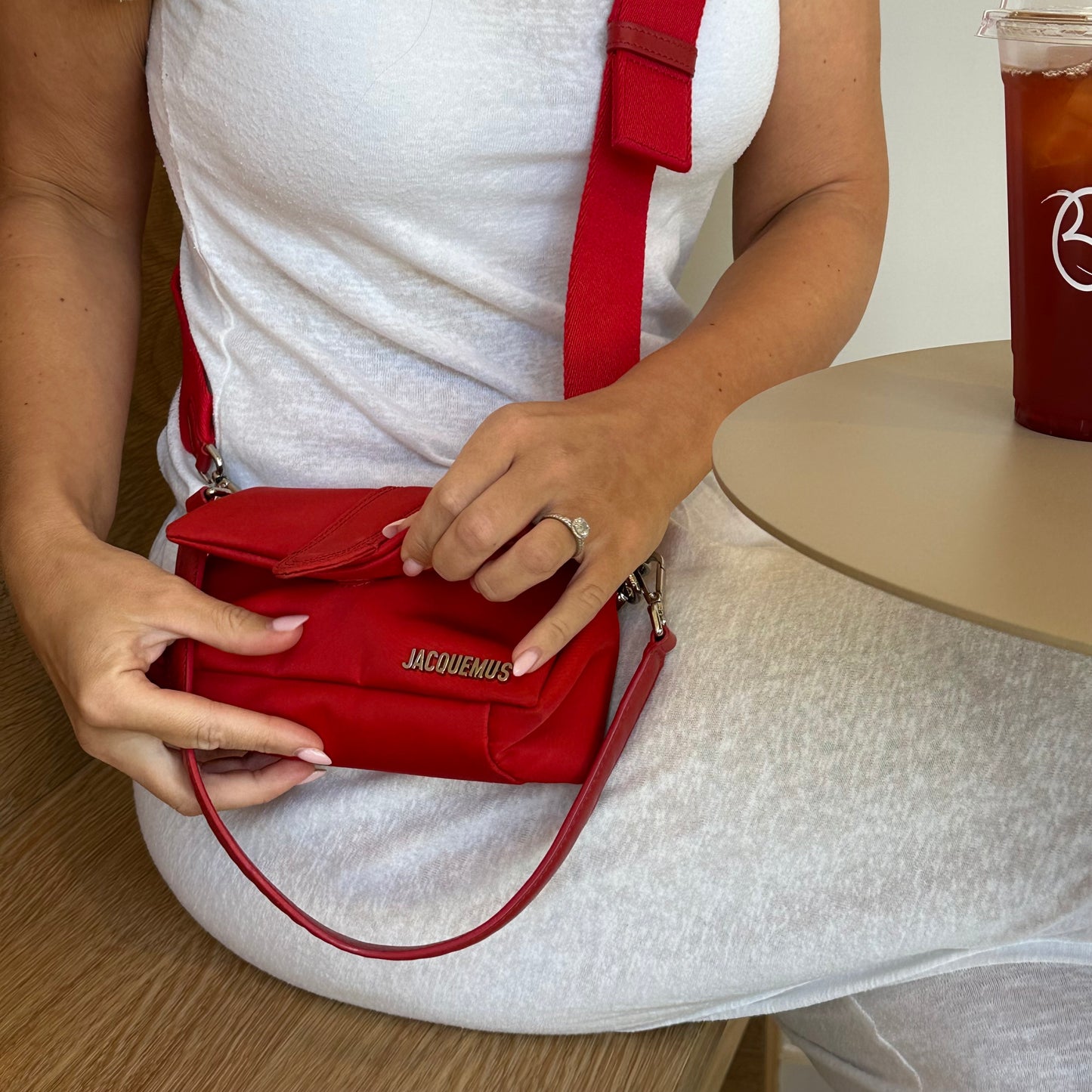 Jacquemus Le Bambino Red Shoulder Bag