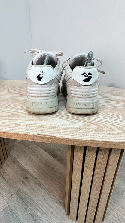 Off-White White & Nude Out Of Office Trainers – EU39 / UK6