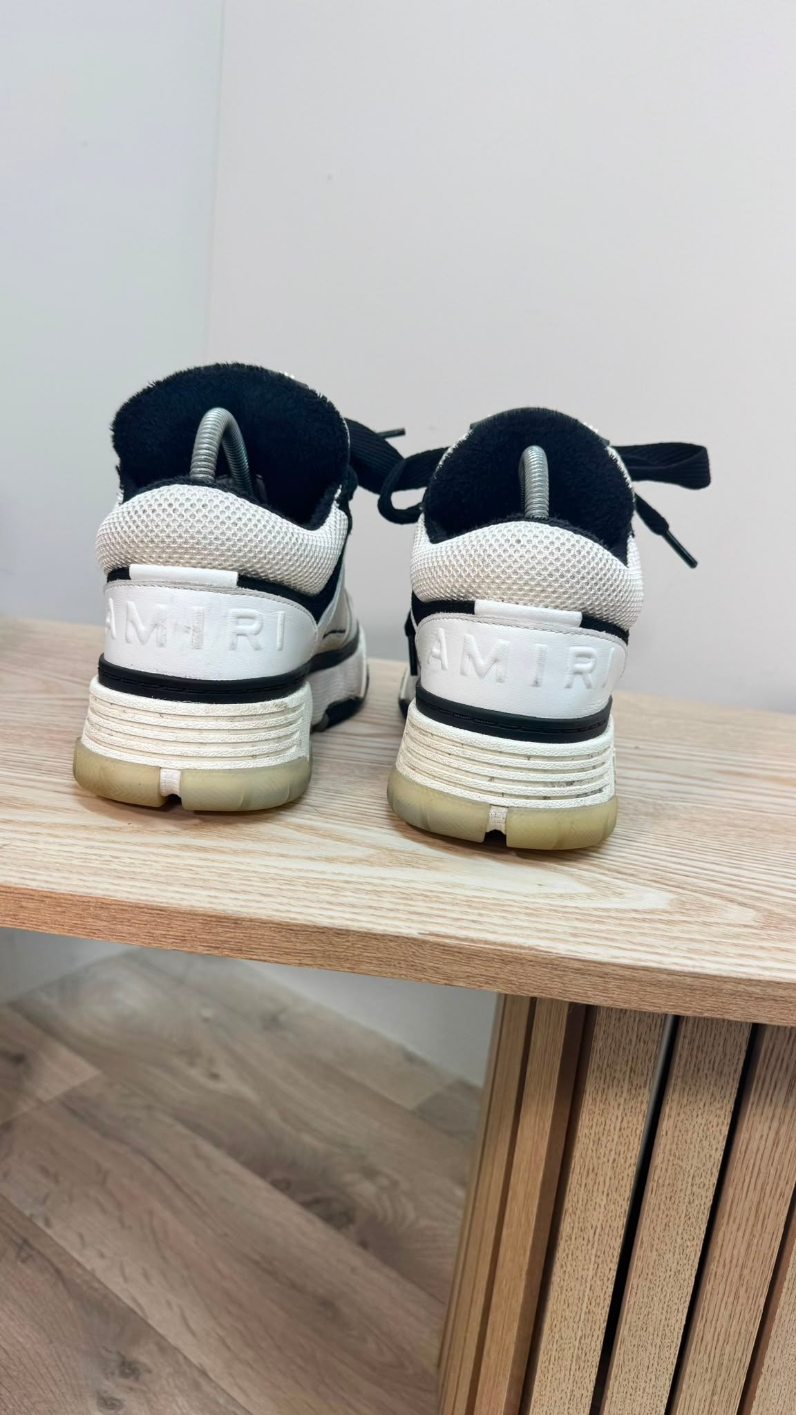 Amiri MA-1 White & Black Low Trainers – EU 40