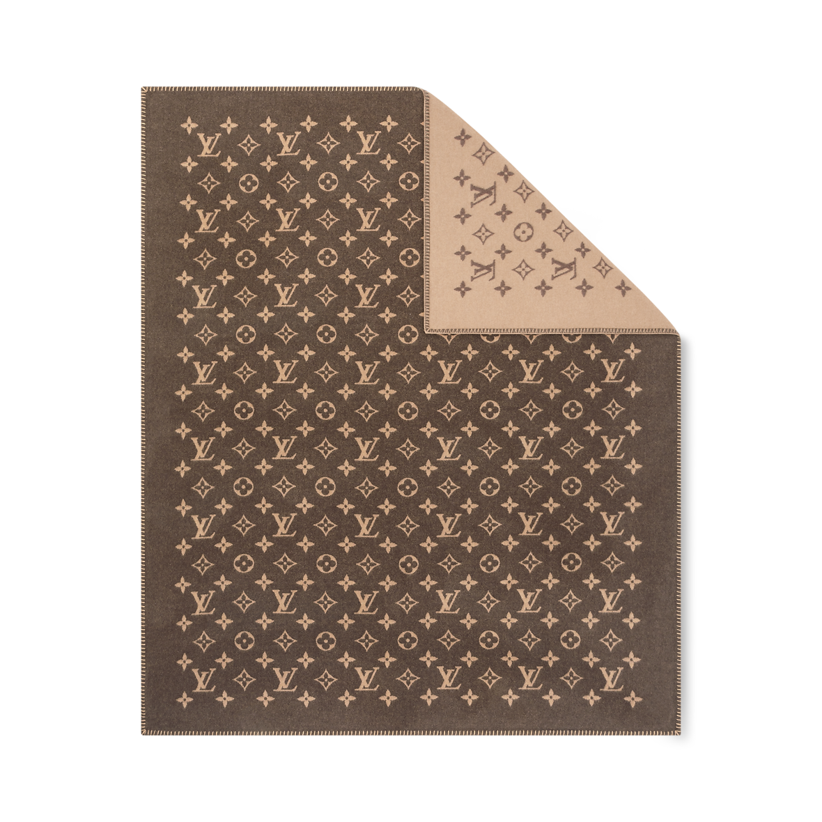 Louis Vuitton Neo Monogram Cashmere Blanket- Brand New In Box
