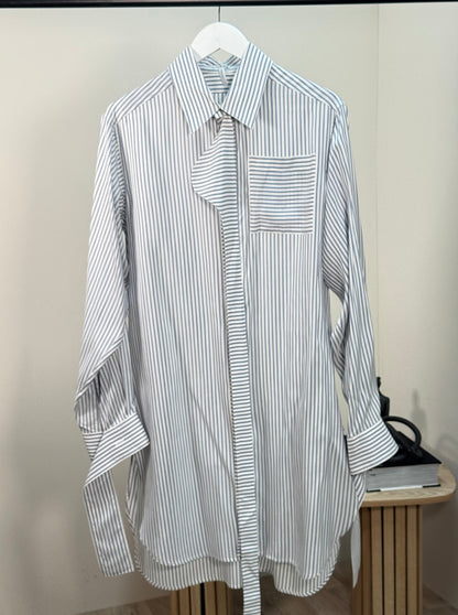 Loewe Blue White Striped Shirt - Medium