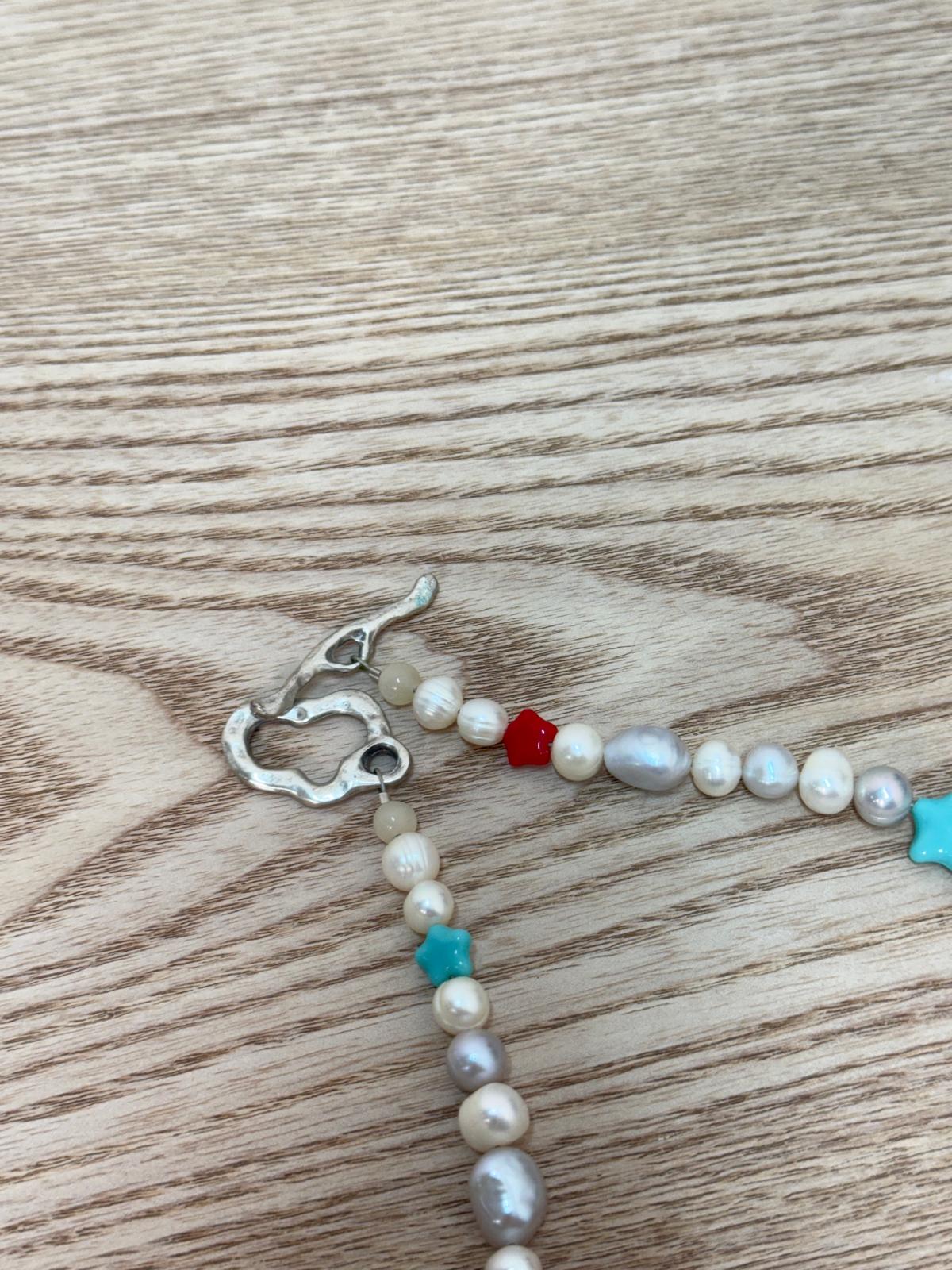 Ian Charms Pearl Star Beaded Dmp Necklace - One Size