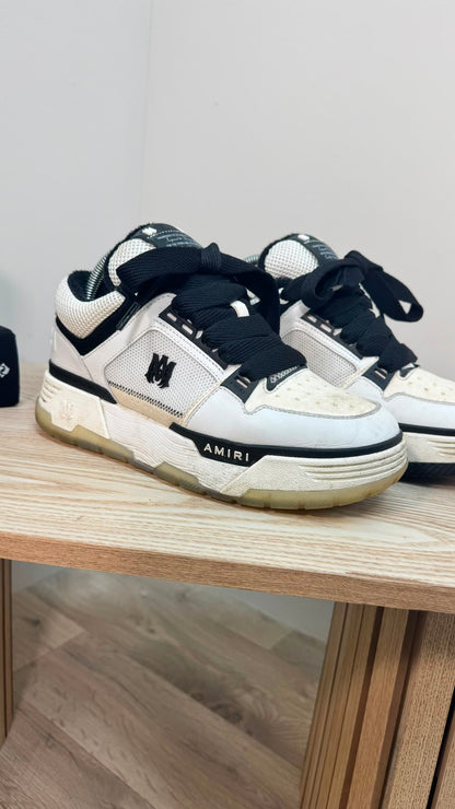 Amiri MA-1 White & Black Low Trainers – EU 40