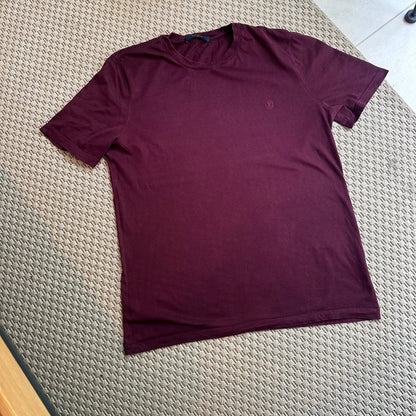 Louis Vuitton Burgundy Embossed LV Monogram T-Shirt, XXL