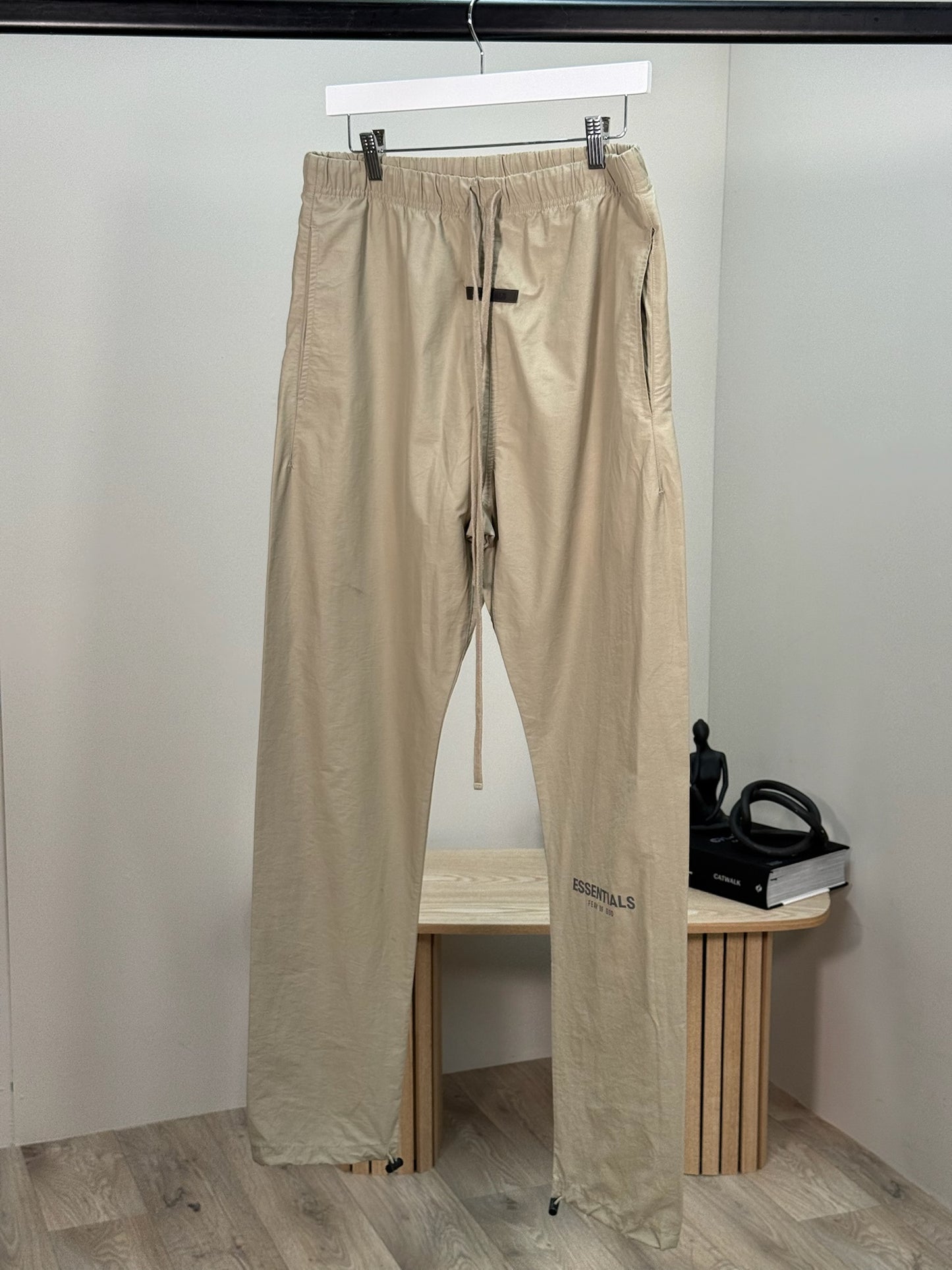 Essentials Beige Track Pants - Medium