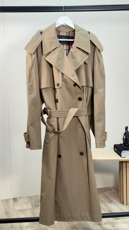 Balenciaga Beige Trench Coat - Size 2/UK10 Medium