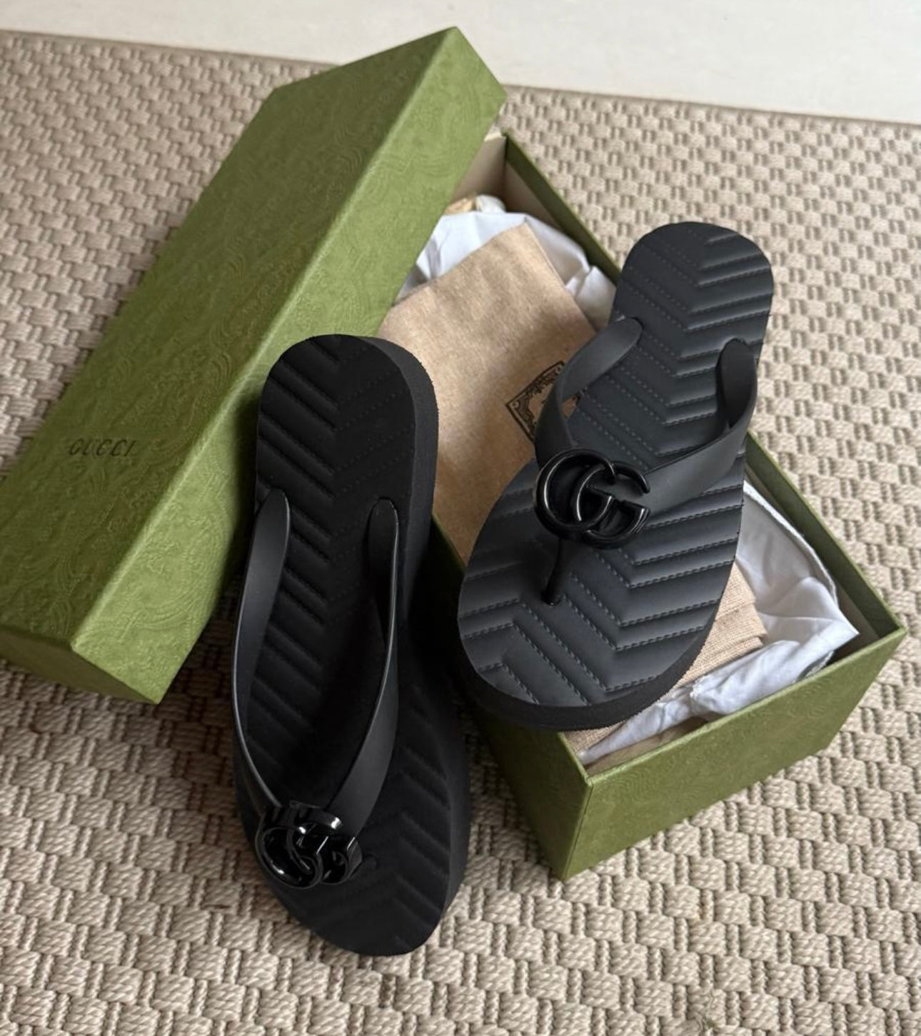 Gucci Black Double G Flip Flops
Brand New In Box UK 2