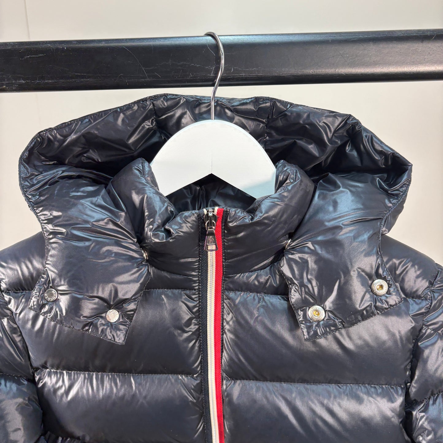 Moncler Navy Puffer Coat – 12Y
