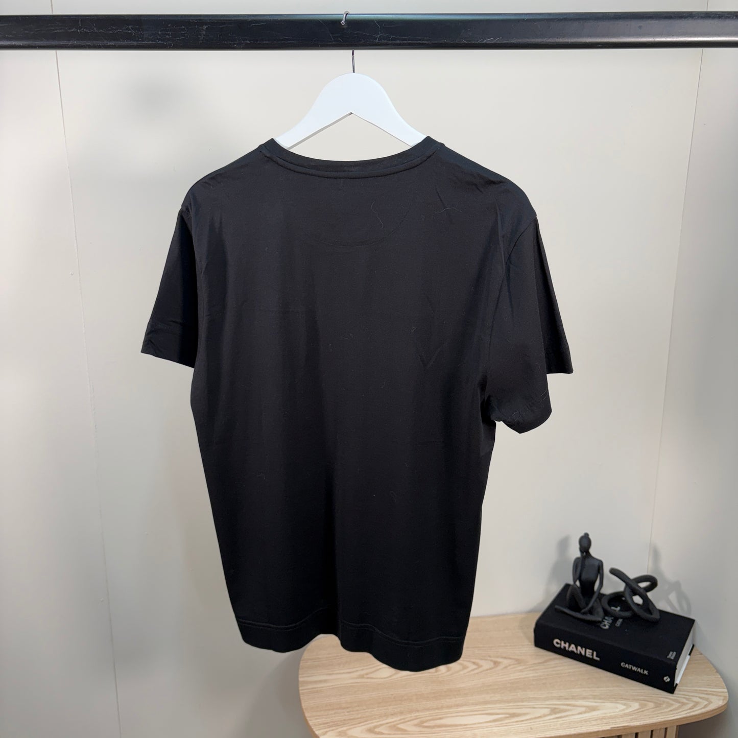 Fendi Black Stitch Logo T-Shirt – UK Small