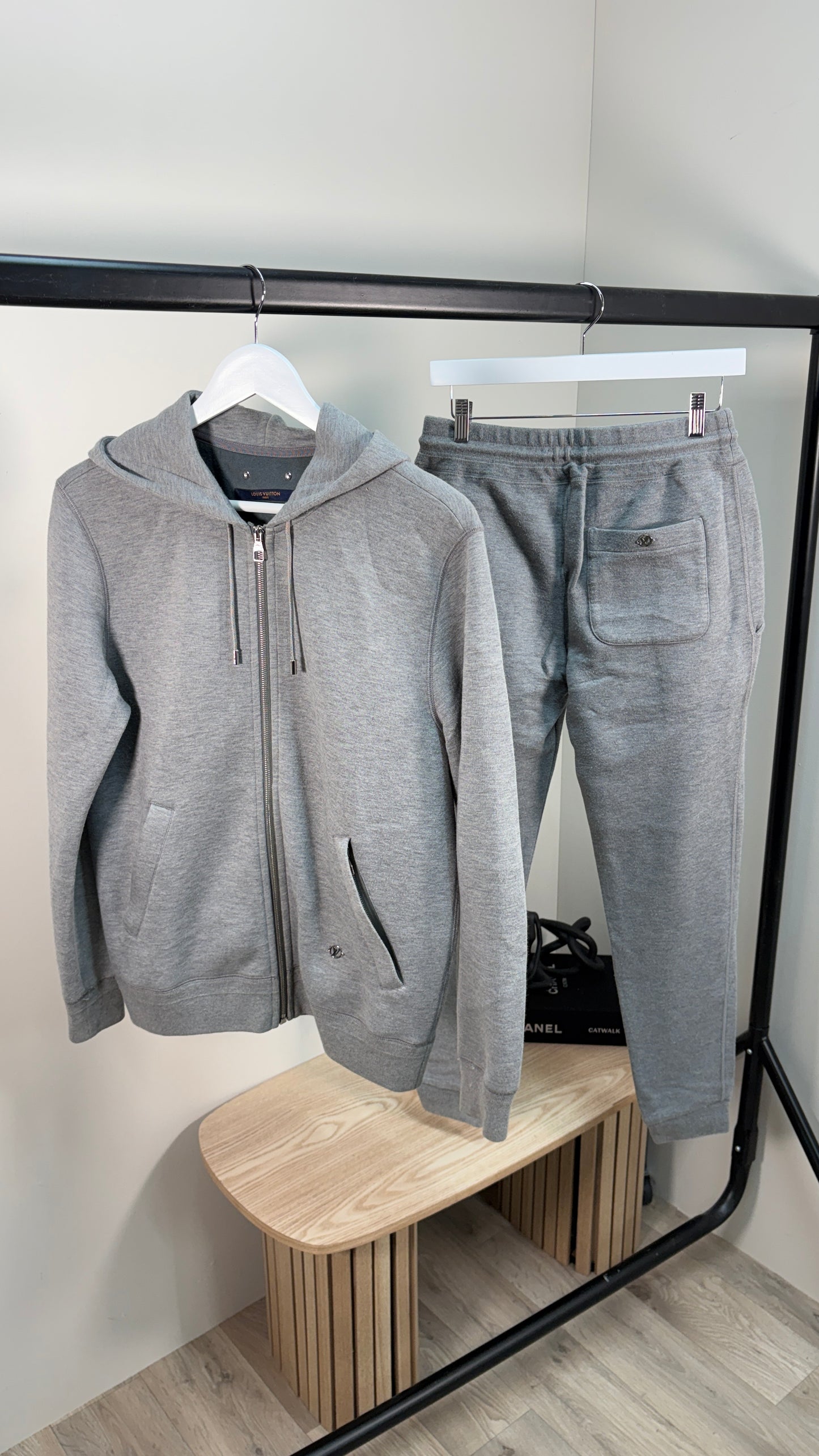 Louis Vuitton Grey Zip Up Tracksuit – UK Small