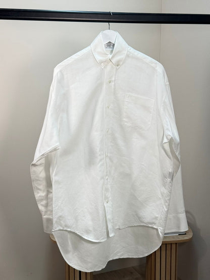 Vetements White Logo Collared Shirt - Small