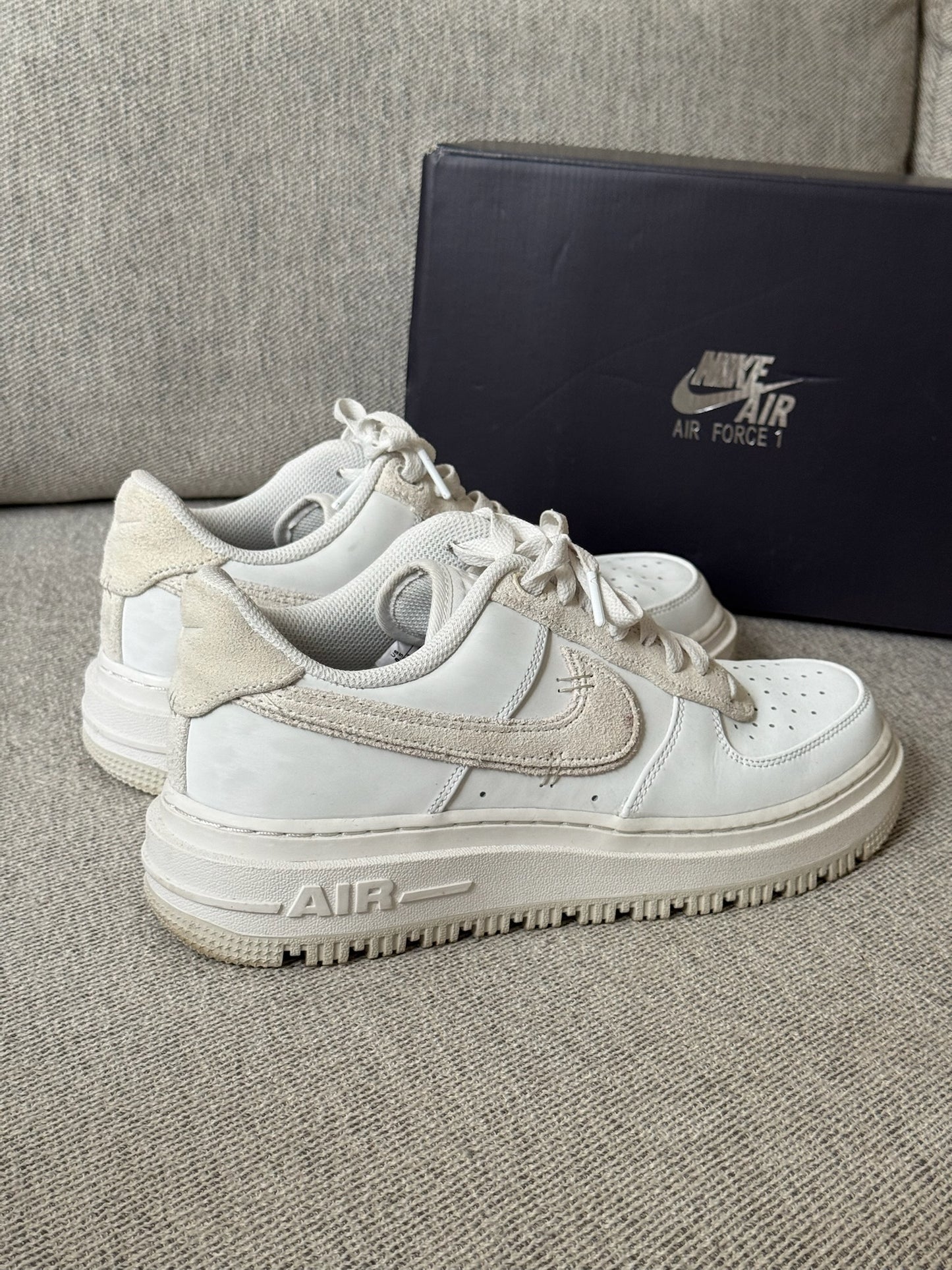 Nike Air Force 1 '07 Luxe Ghost White Trainers - UK 7.5