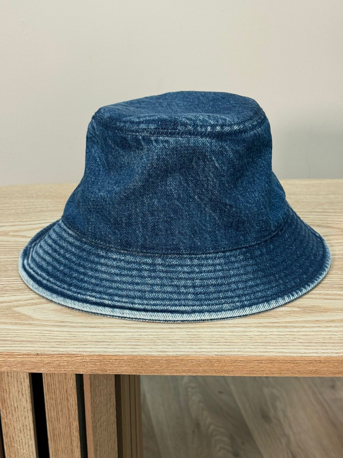 Celine Denim Logo Bucket Hat - Medium