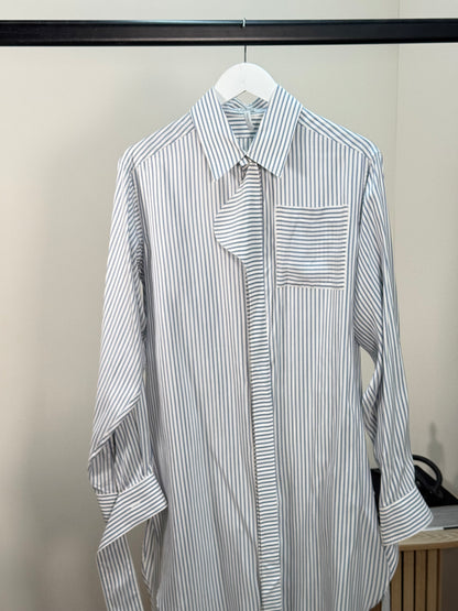 Loewe Blue White Striped Shirt - Medium