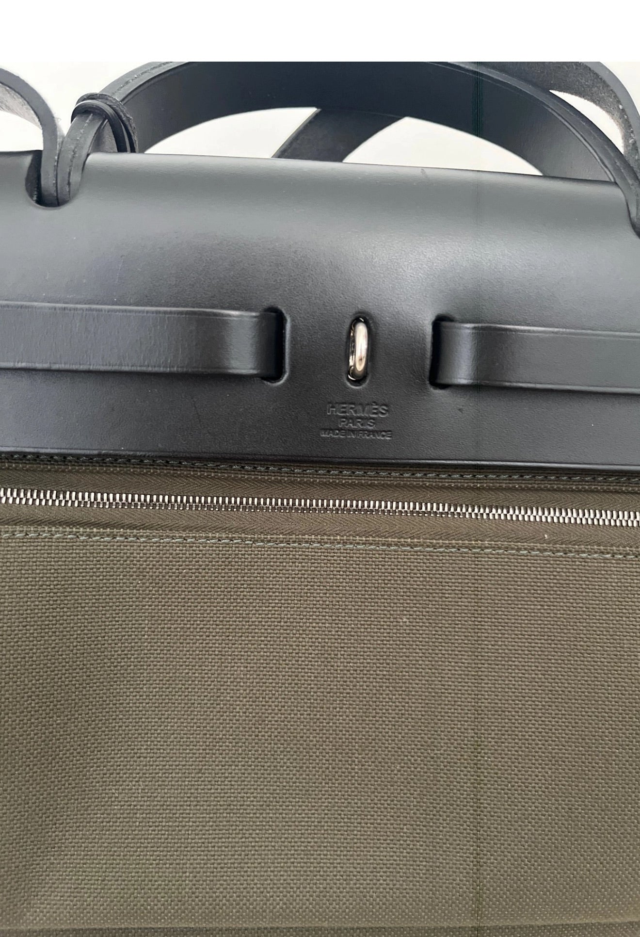 Hermès  Herbag 31 Vache Hunter Toile Quadrille Viking Black White Full Set