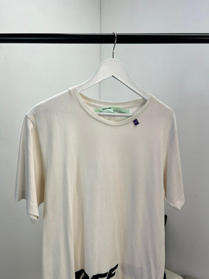 OFF-WHITE White Black Logo OFF T-Shirt - Large