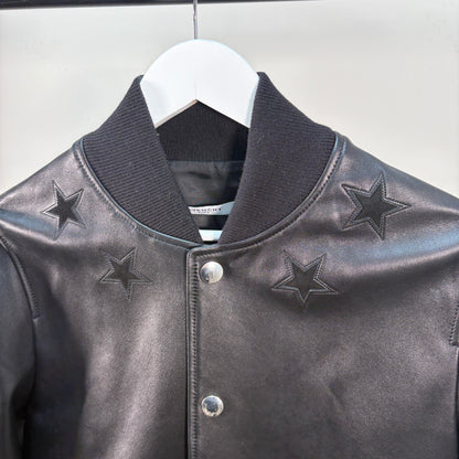 Givenchy Black Leather Jacket – UK46