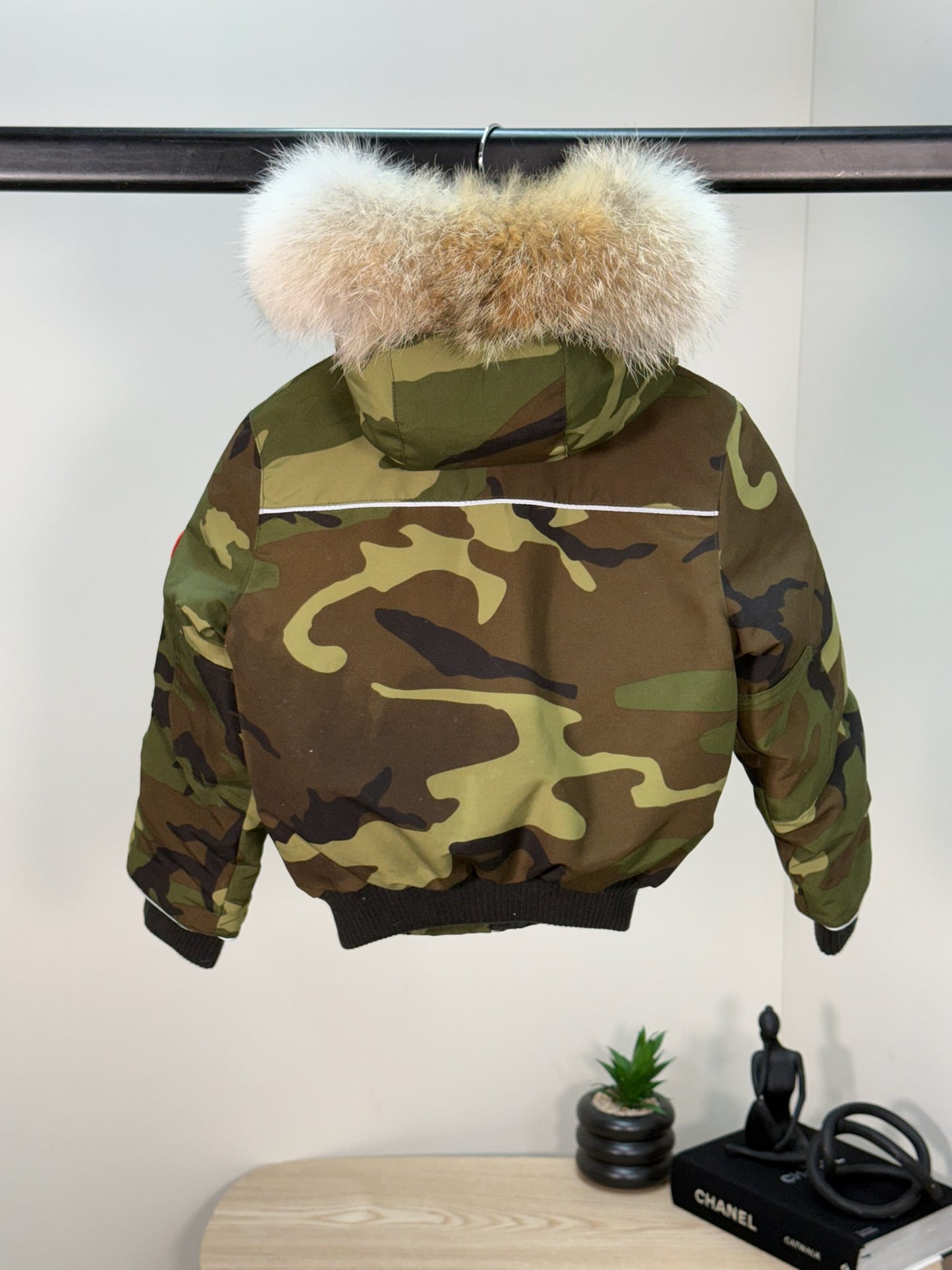 Canada Goose Kids Camo Grizzly Bomber Fur Coat - Brand New In Tags Age 1-2