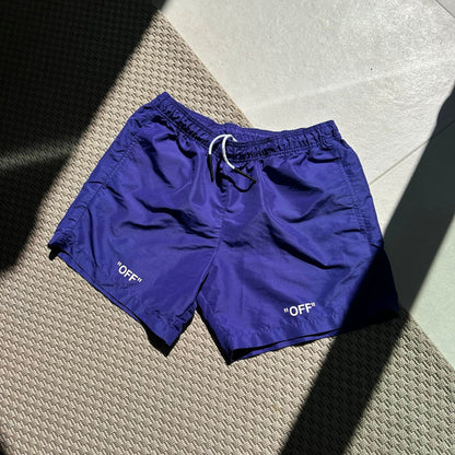 Off-White Purple Swim Shorts – XL
