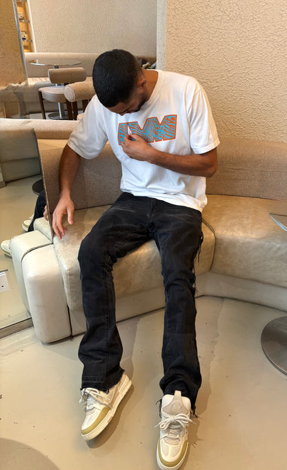 Louis Vuitton White 'LVM' Intarsia T-Shirt – XXL