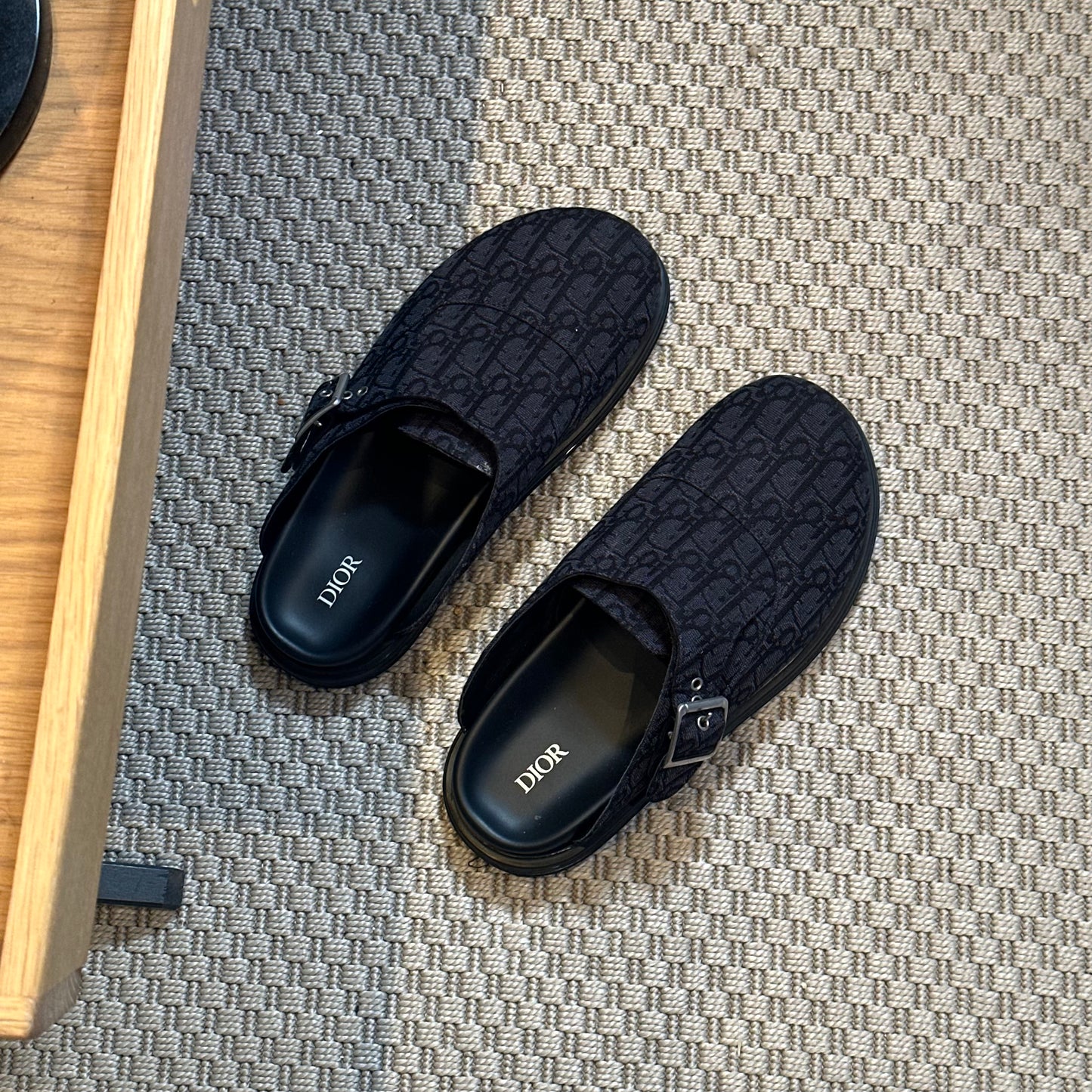 Dior Dior Aqua Mule Black Dior Oblique Jacquard – EU 43/ UK 9