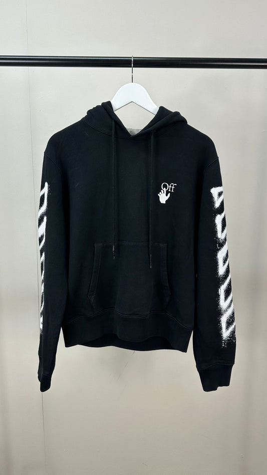 Off-White Black Spray Paint Cross Jumper - Small