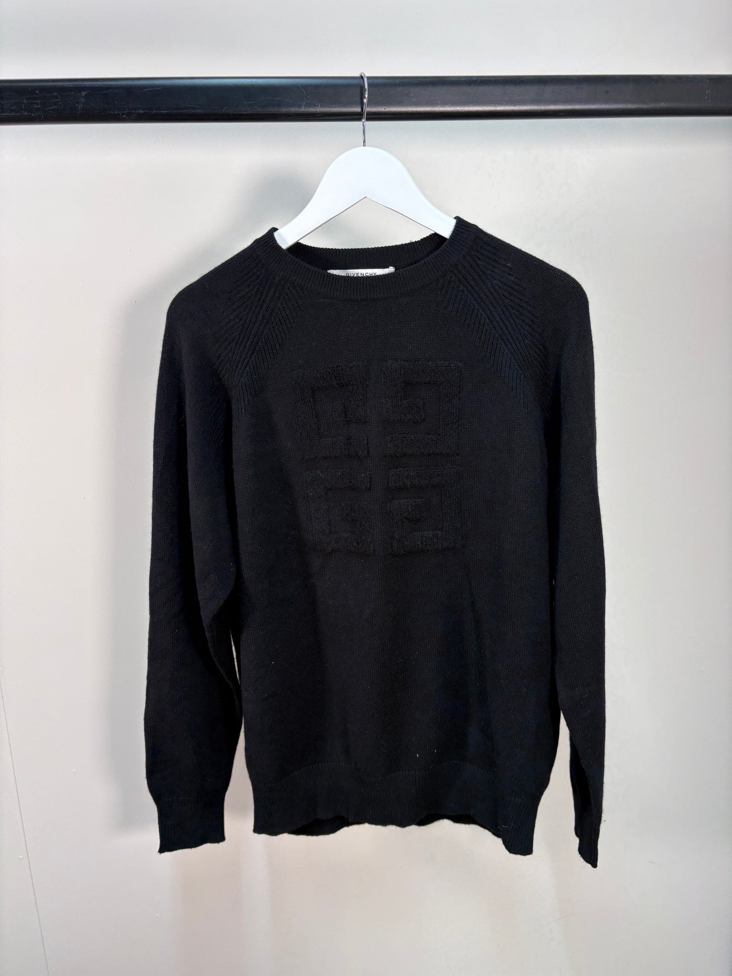 Givenchy Black 4G Logo Jumper –XS