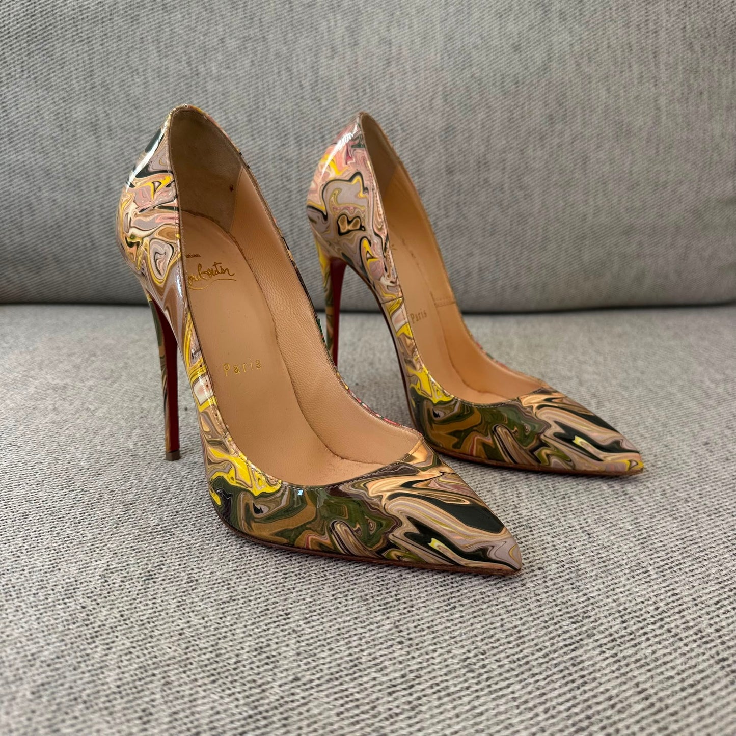 Christian Louboutin Marble Print Pigalle Heels – EU 36 / UK 3