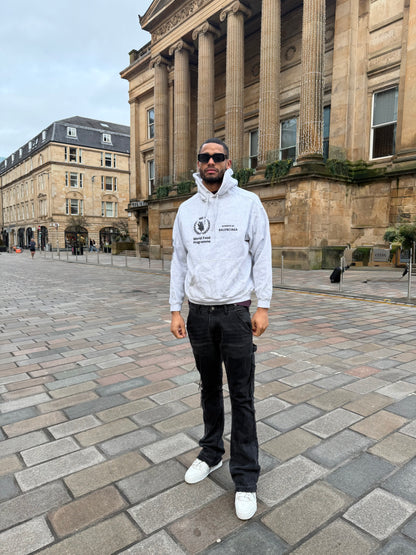 Balenciaga Grey WFP Political Hoodie – Medium
