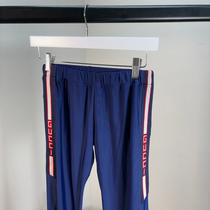 Kids Gucci Navy Red Stripe Logo Leggings – Age 12