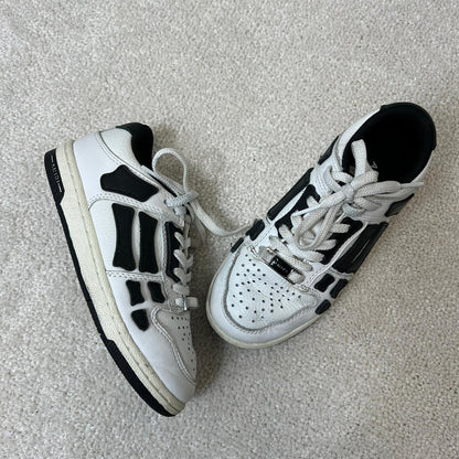 Kids Amiri White & Black Bone Trainers - EU 29