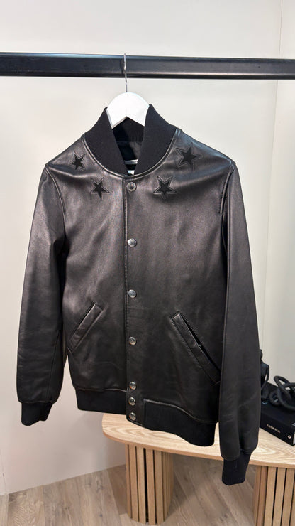 Givenchy Black Leather Jacket – UK46
