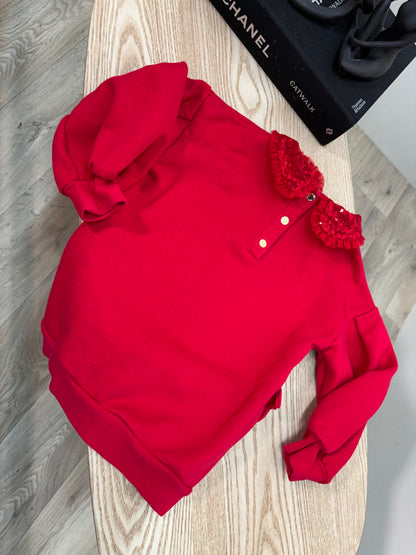 Kids Ted Baker Red Jumper – Age 3-4