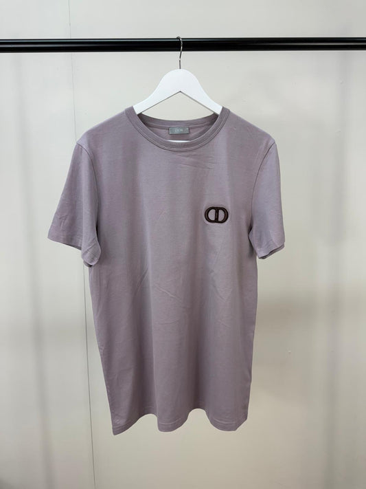 Dior Lilac CD Logo T-Shirt - Medium