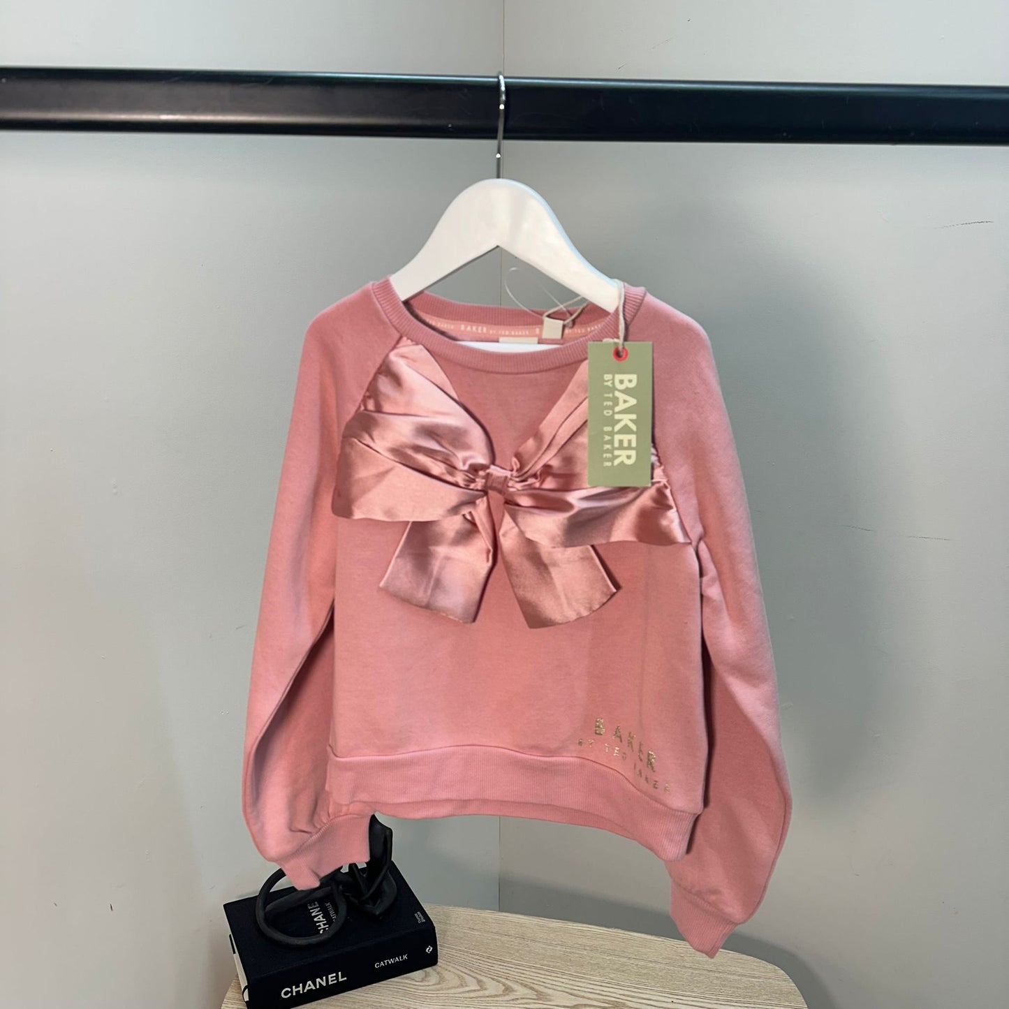 Kids Ted Baker Pink Bow Jumper – Age 3-4