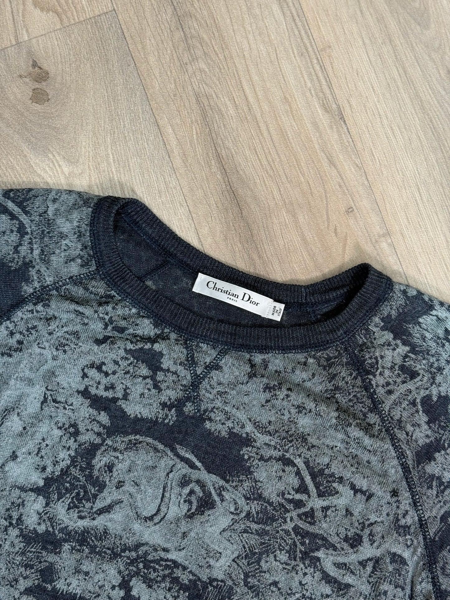 Dior Grey Toile De Jouy Motif Set - UK 8